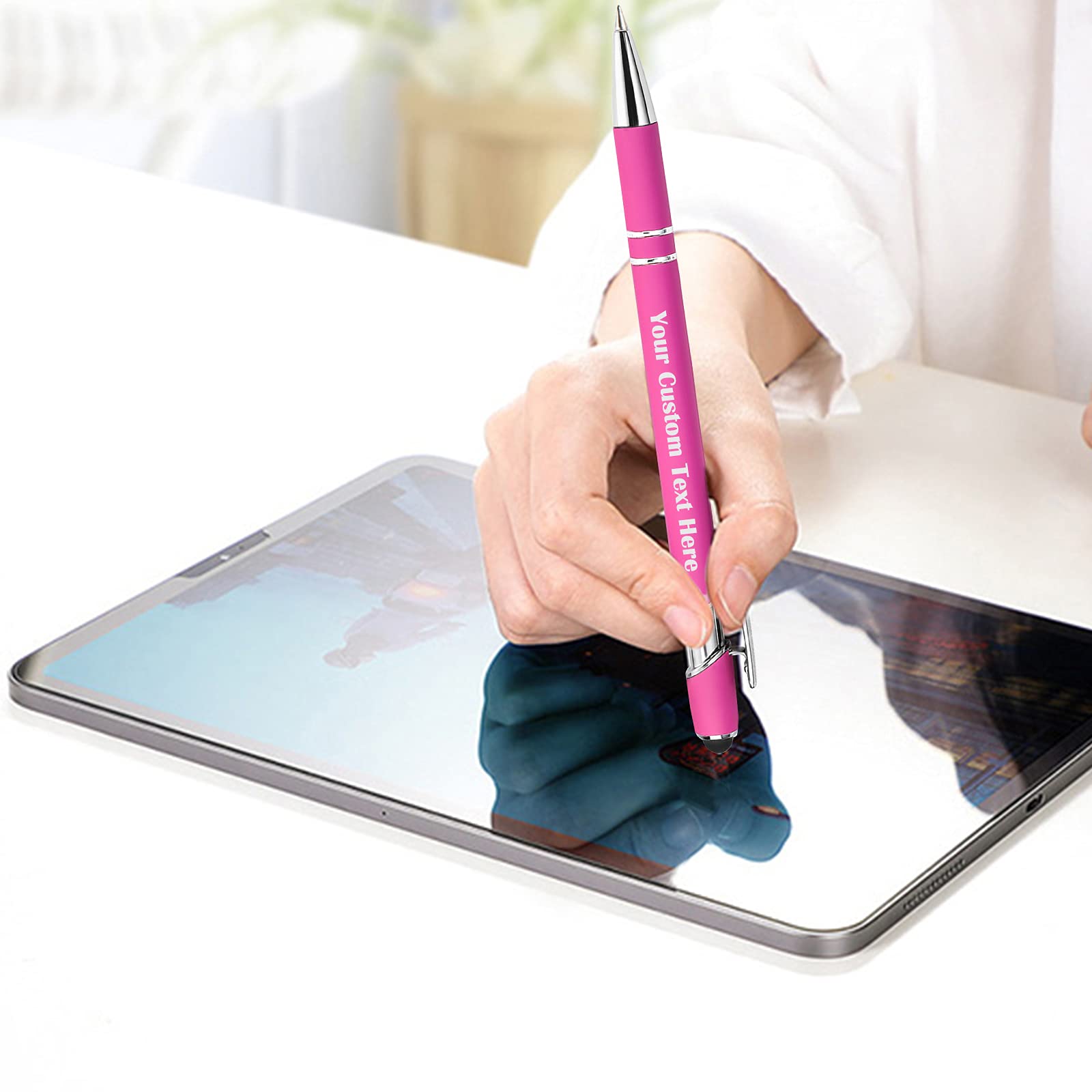 Xiuyours Personalized Custom Pens Bulk Free Engraving with Name Message Customized Ballpoint Pens