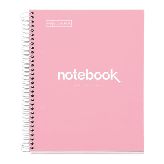 Miquelrius - A5 Notebook Emotions, 80 Sheets 90 g/m², Horizontal Ruled 7 mm, 1 Colour Strip