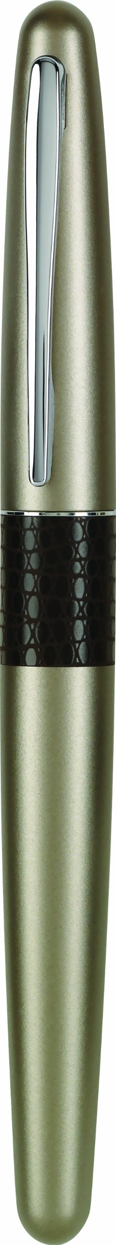PILOT MR Animal Collection Fountain Pen in Gift Box, Matte Gold Barrel with Lizard Accent, Fine