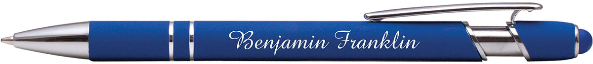 ExpressDesigns™ - Premium Custom Pens with Stylus | Burst of Color | Personalized Soft Touch Metal