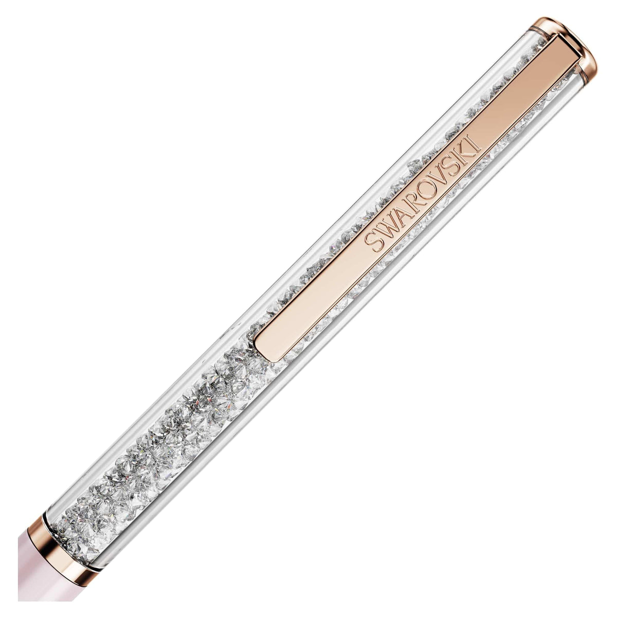 Swarovski Crystalline Silk ballpoint pen, Pink, Pink lacquered, Rose gold-tone plated