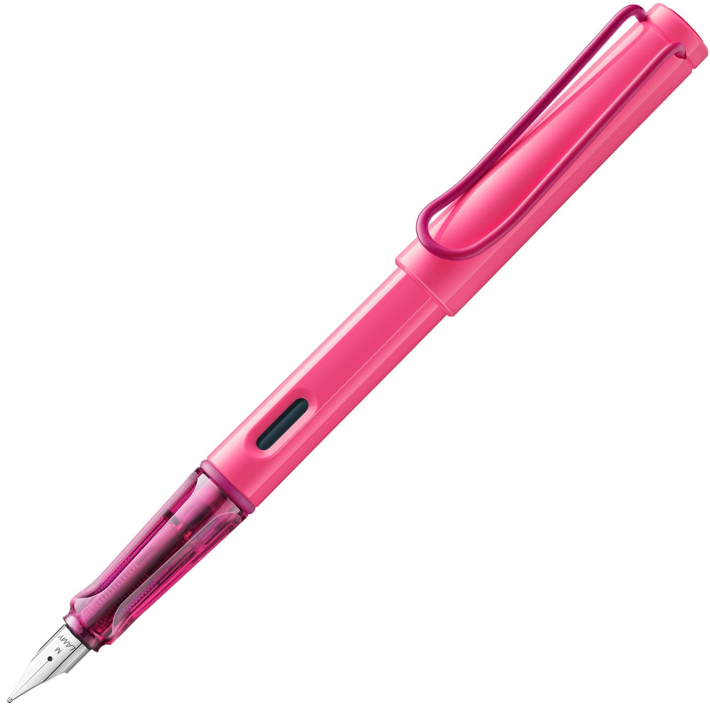 LAMY safari neonpink - Fountain Pen with ergonomic grip & polished steel nib in size F - ideal for