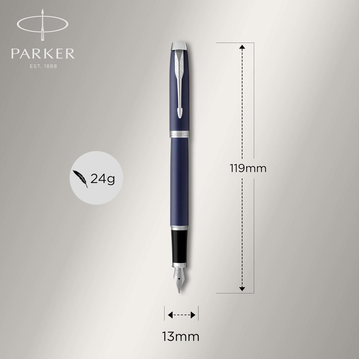 Fountain pen PARKER IM, size F, ink cartridge.