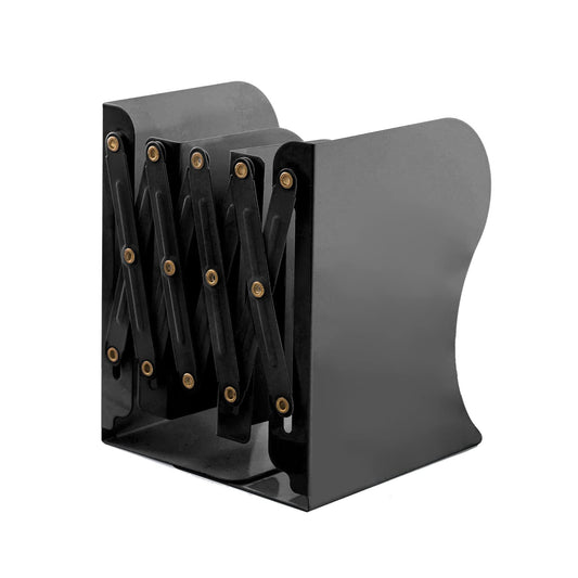 Zyners Adjustable Metal Bookends Heavy Duty for Shelves, 2 Dividers, Anti-Slip Design Expandable