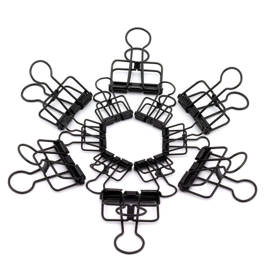 RuiLing 40-Pack Multi-Purpose Metal Wire Binder Clip Set,20pcs 2.25 Inch & 20pcs 1.57 Inch Paper