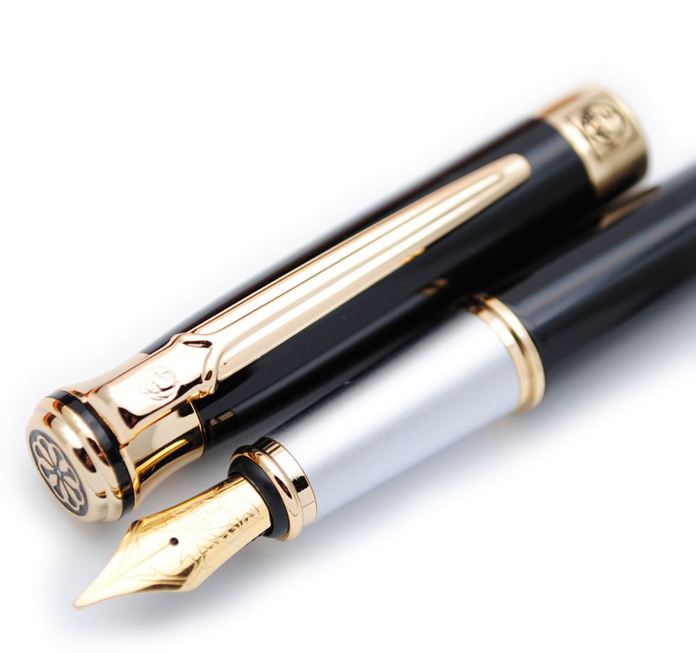 czxwyst Picasso 903 Sweden Flower King Fountain Pen Original Box (Black)