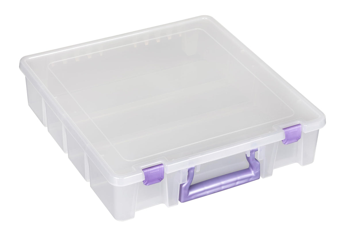 ArtBin Essentials 12 x 12 One-Compartment Craft Box, Clear