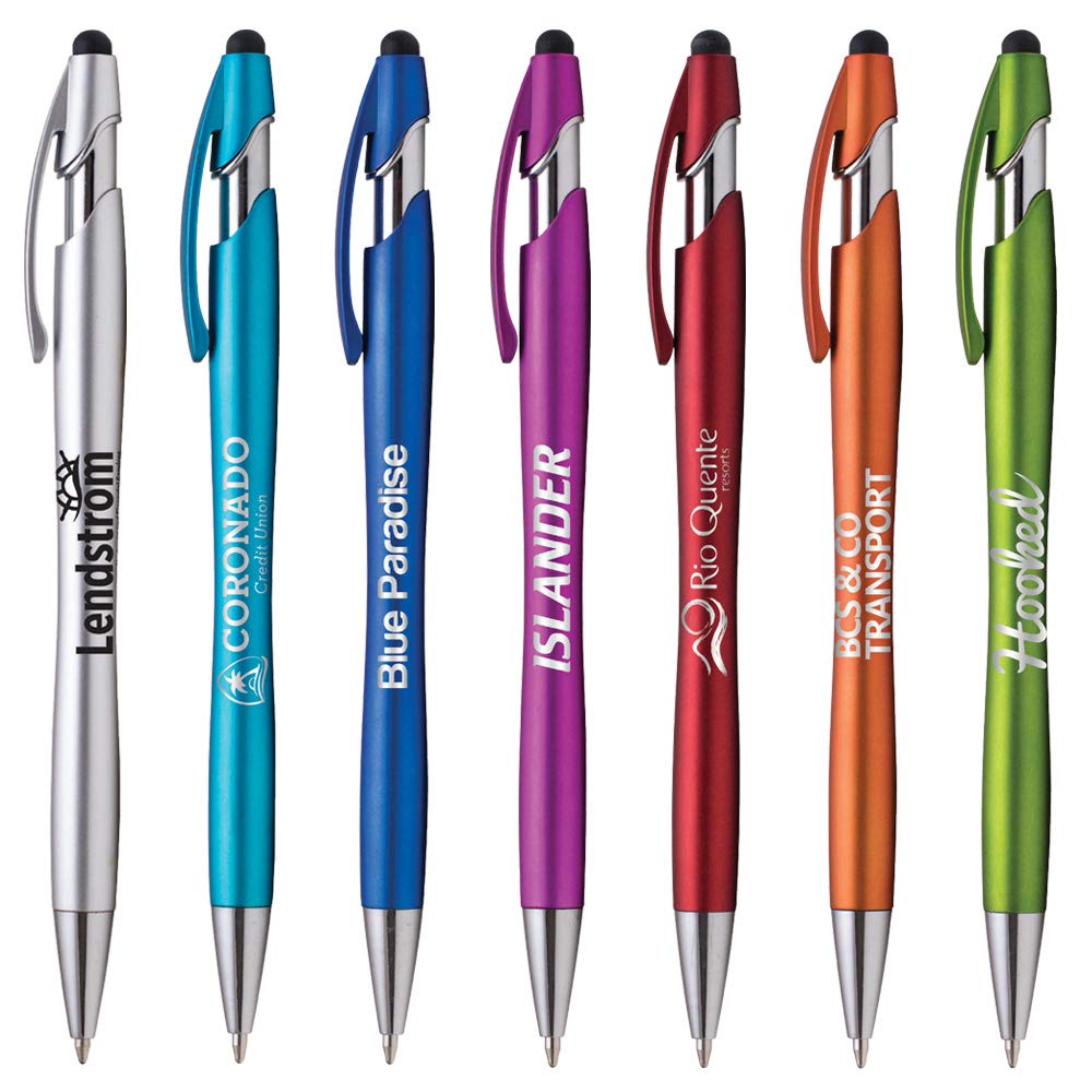 ExpressDesigns™ - The Beemer Ballpoint Pen w/Stylus Tip, Custom Personalized Black writing ink