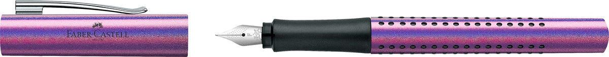 Faber Castell Fountain pen Grip Edition Glam - F nib, Violet Glam colour