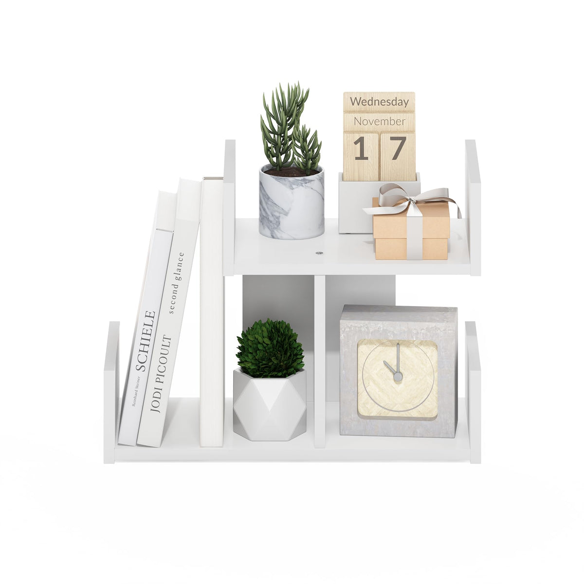 Furinno HERMITE Desk File Folder Organizers, 3-Shelf Desktop Office Organization Racks, Desk Top