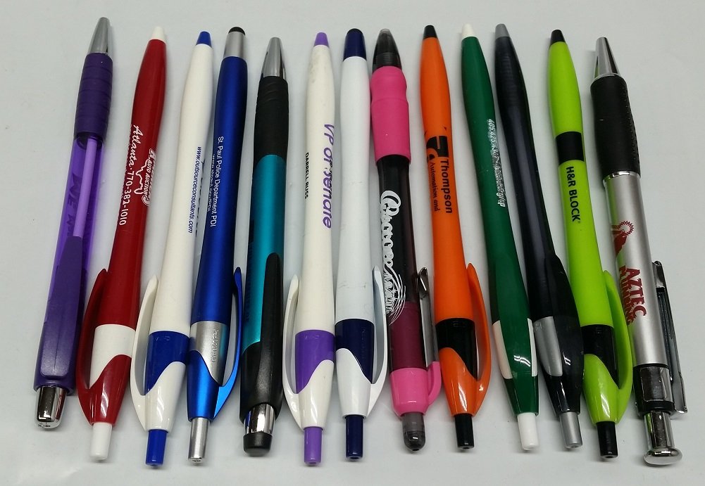DG Collection (5lb Box Approx. 200-250 pens) Assorted Retractable Ballpoint Pens Office Ink Pen
