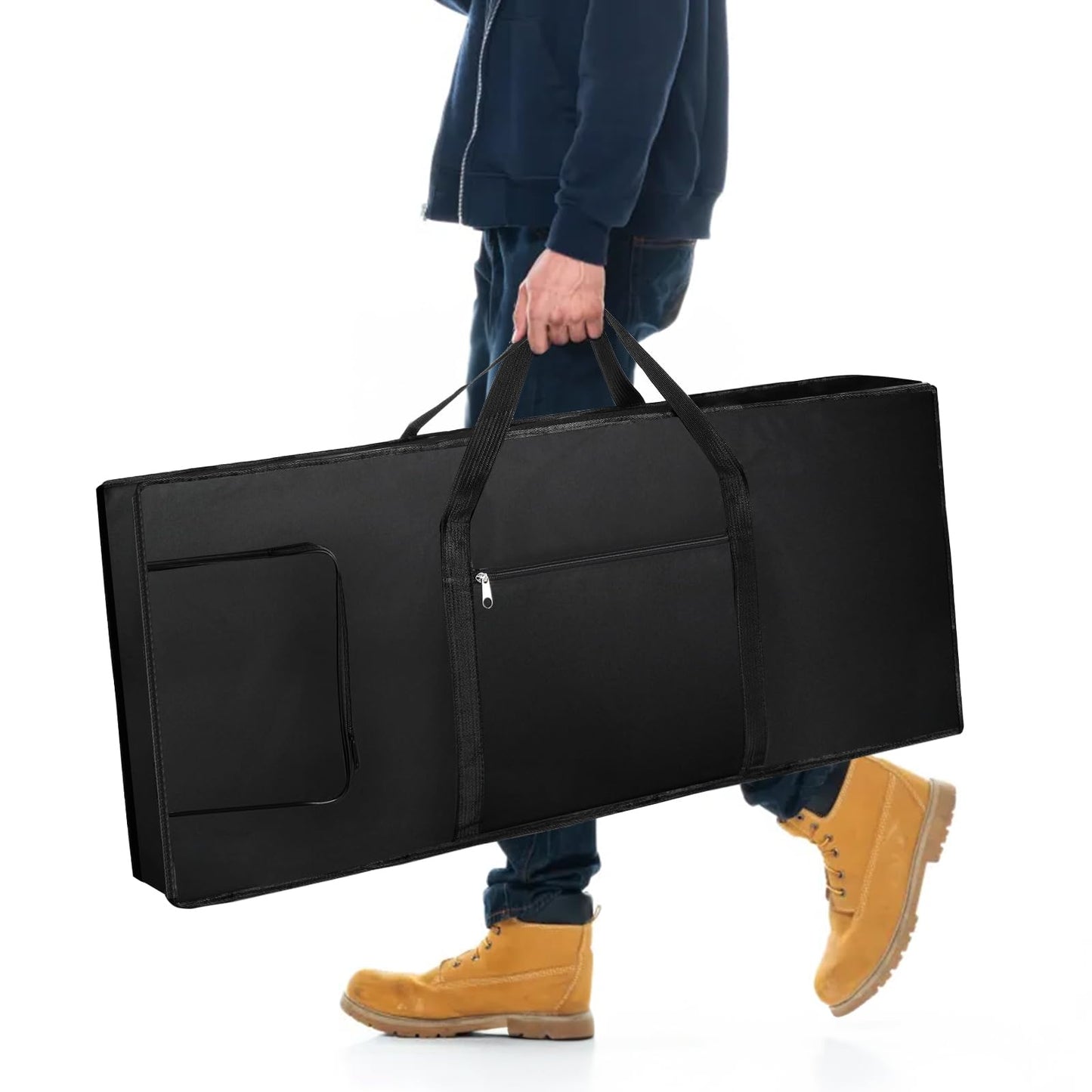Tosnail 61-Note Keyboard Gig Bag, Soft Piano Case Padded with 6mm Cotton, Piano Case with Handles