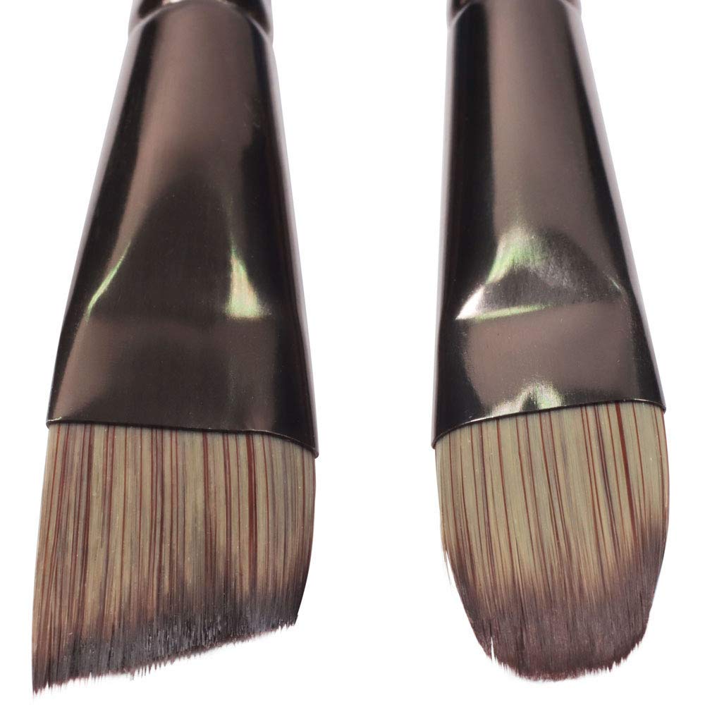 Mont Marte Premium Brush Wallet Set, 15 Piece, Includes Hog Bristle and Taklon Brushes, Suitable