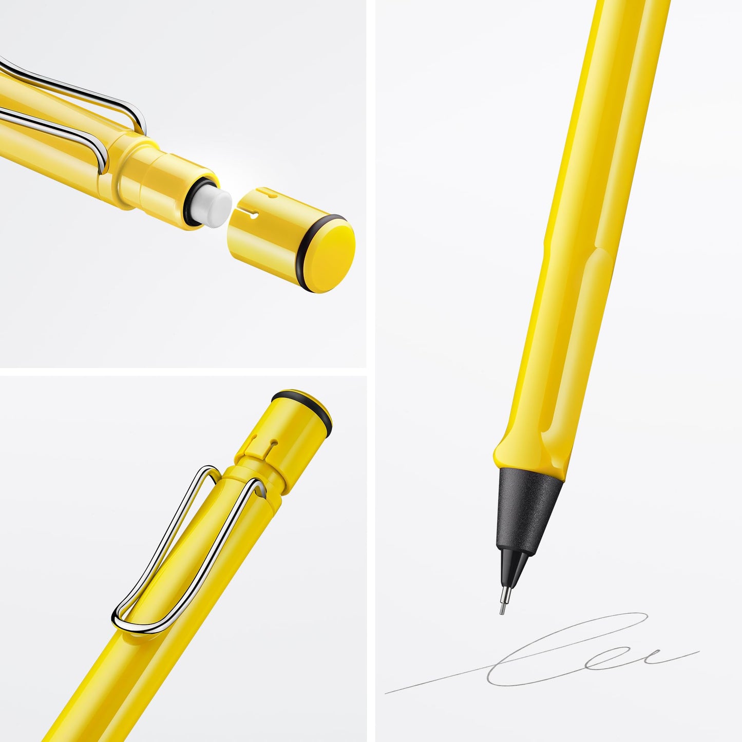 LAMY safari yellow - Mechanical Pencil with ergonomic grip & body made of robust ASA plastic