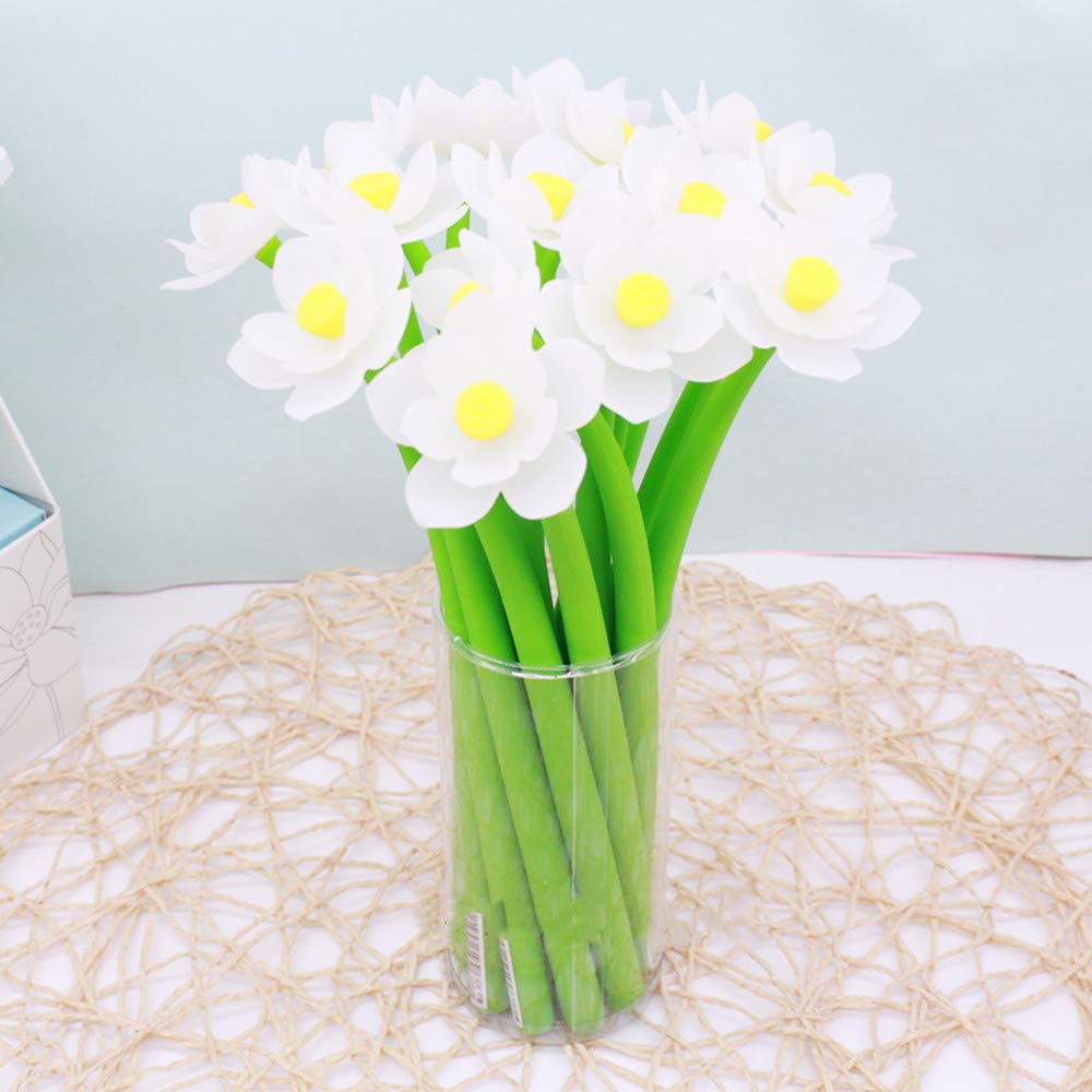 Prosnubl 6Pcs Color Changing Flower Pens Creative Gel Ink Pens for Christmas Teachers Mothers' Day