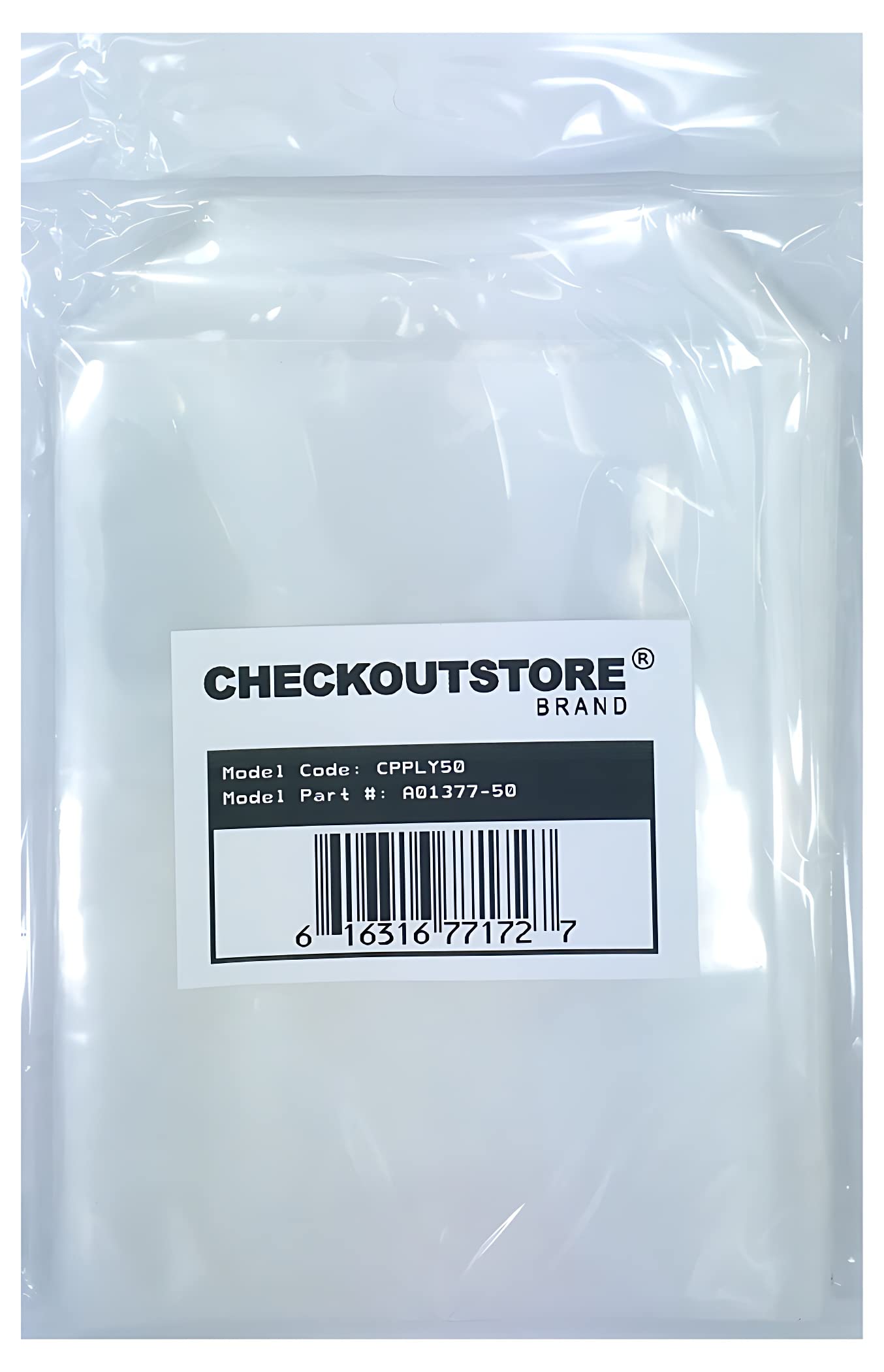 CheckOutStore 100 Clear Storage Pockets (5 5/8 x 7 3/8)