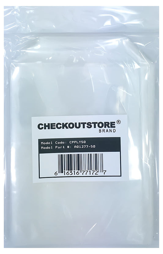 CheckOutStore 100 Clear Storage Pockets (5 5/8 x 7 3/8)
