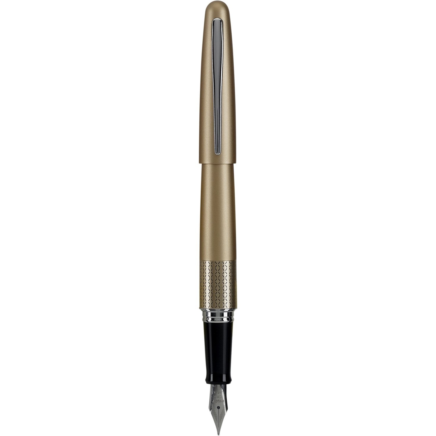 PILOT Metropolitan Collection Fountain Pen, Gold Barrel, Zig-Zag Design, Medium Nib, Black Ink