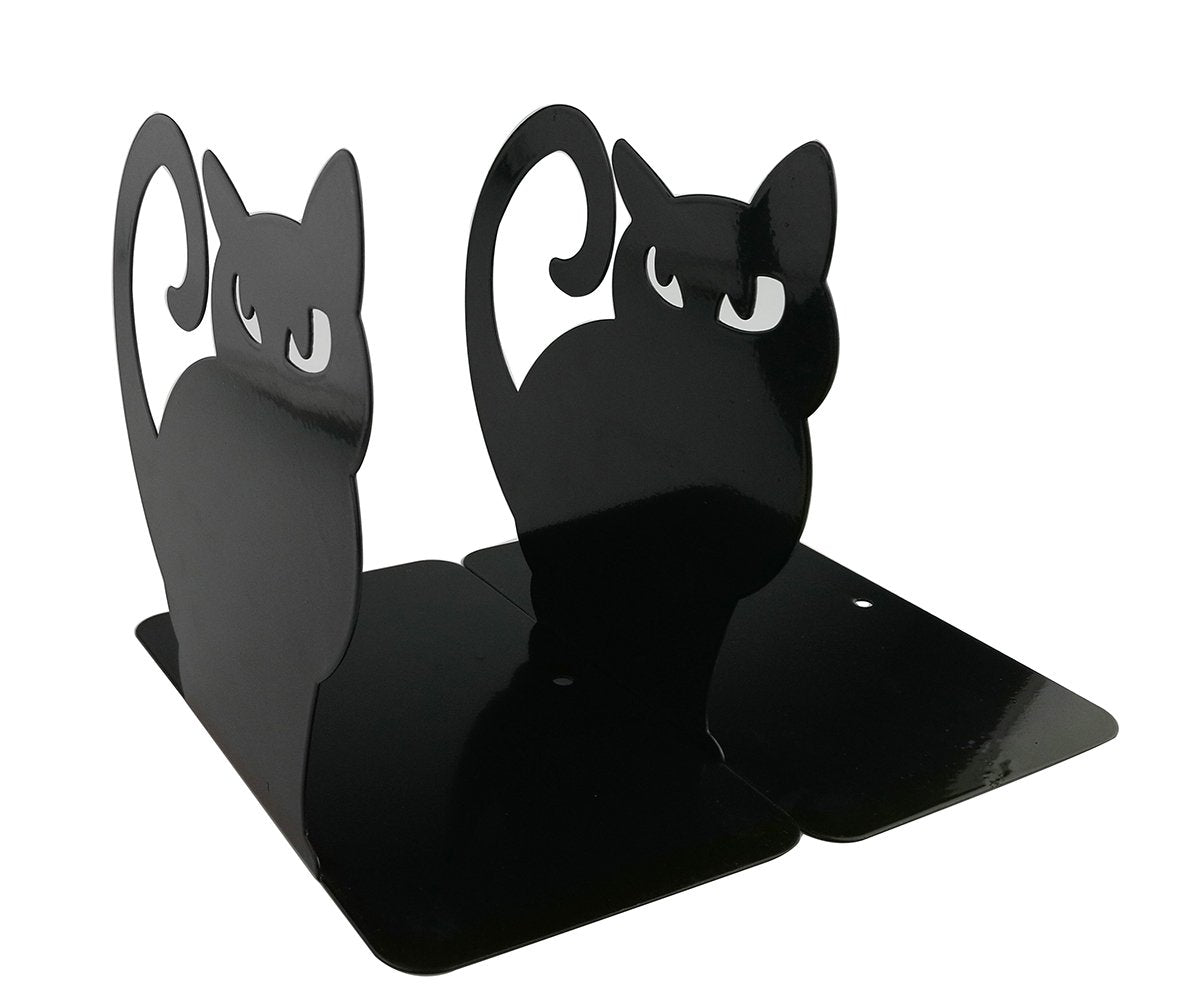 Winterworm Cute Vivid Lovely Persian Cat Nonskid Thickening Iron Metal Bookends Book Organizer for