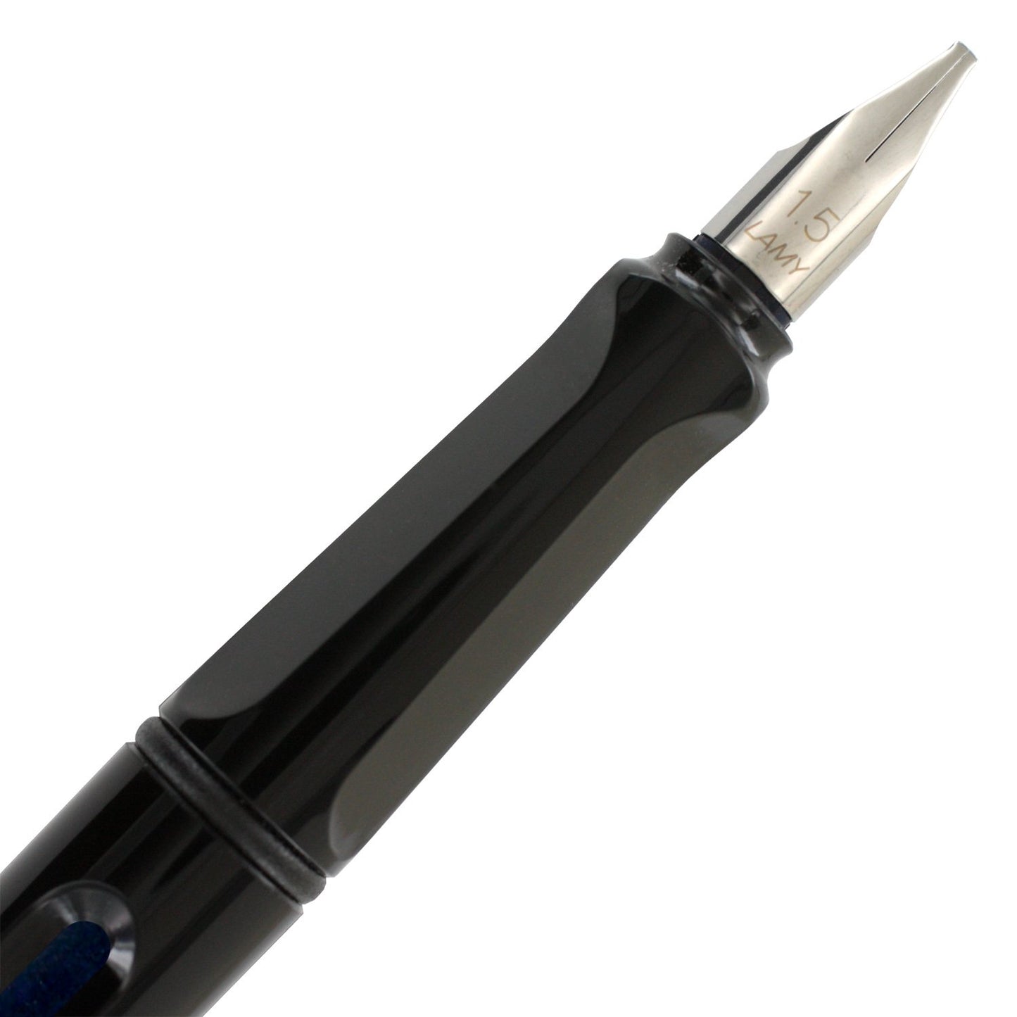 Lamy Joy L15 ABS Black with Red Trim Calligraphy Fountain Pen, 1.5mm Nib