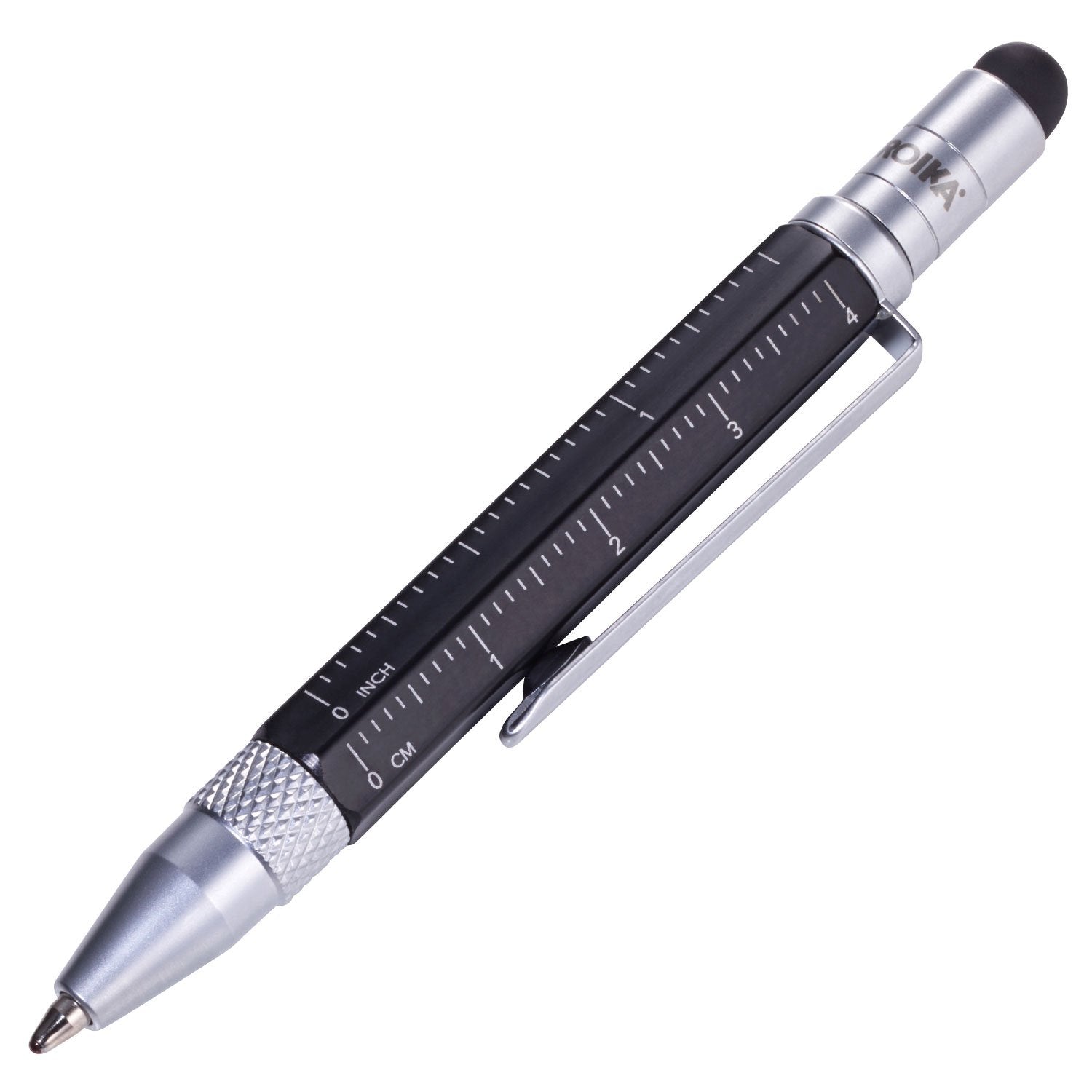 Troika Construction Liliput - PIP25/BK - Multitasking Ballpoint Pen (Small) - Tool Pen