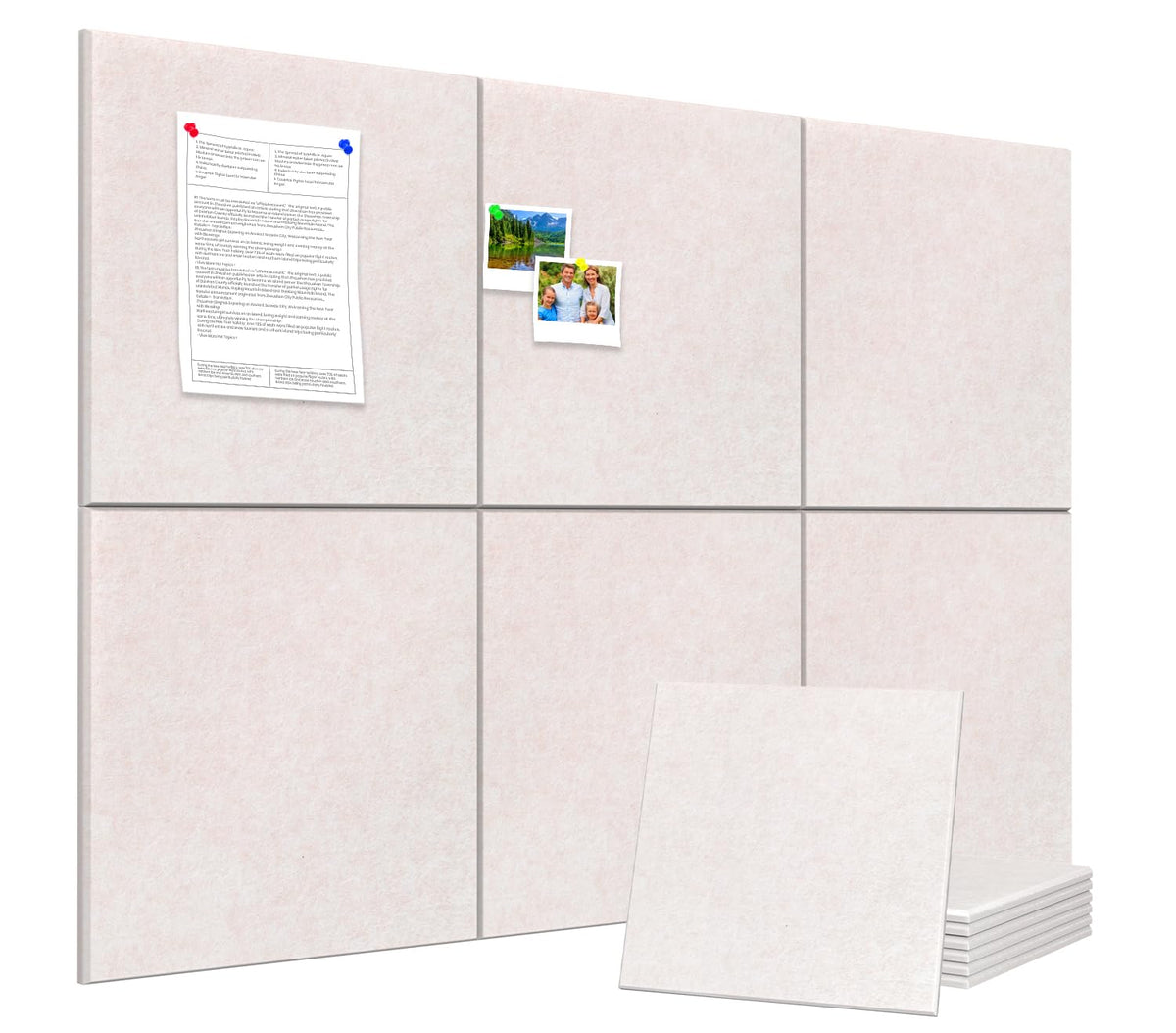 36" x 24" Felt Bulletin Board & Cork Board Alternative, Oatmeal
