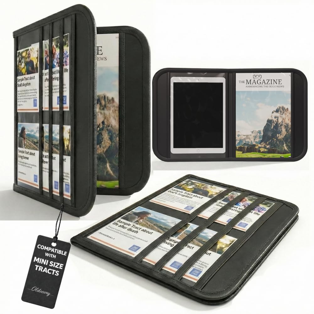 JW Tract Holders for Ministry 2026, JW Field Service Supplies, Magazine Bag