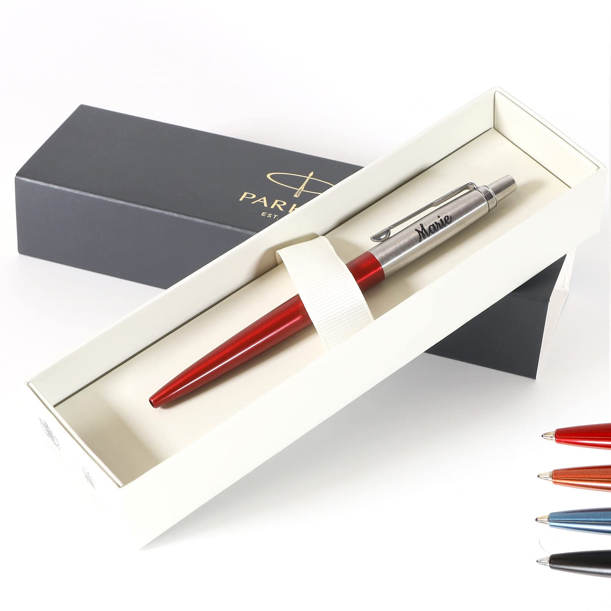 Personalised Custom Parker Jotter Bond Street Pen + Gift Box | Design A Truly Unique Present |