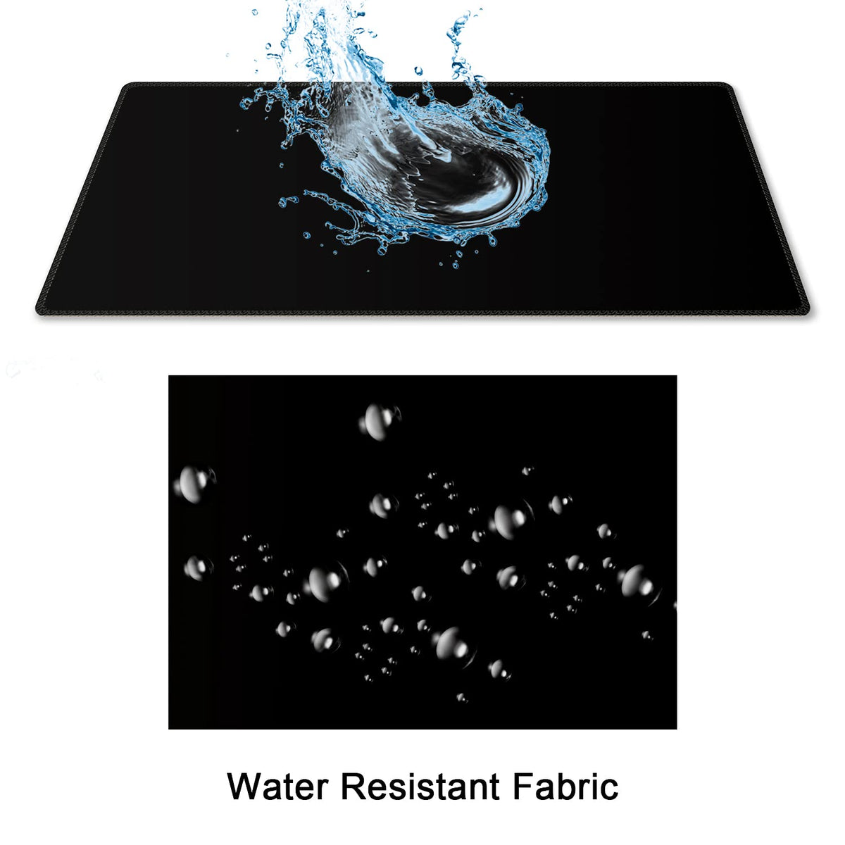 Meffort Inc Large Mouse Pad Thick Water Resistance Desk Mat with Non-Slip Rubber Pad for Home