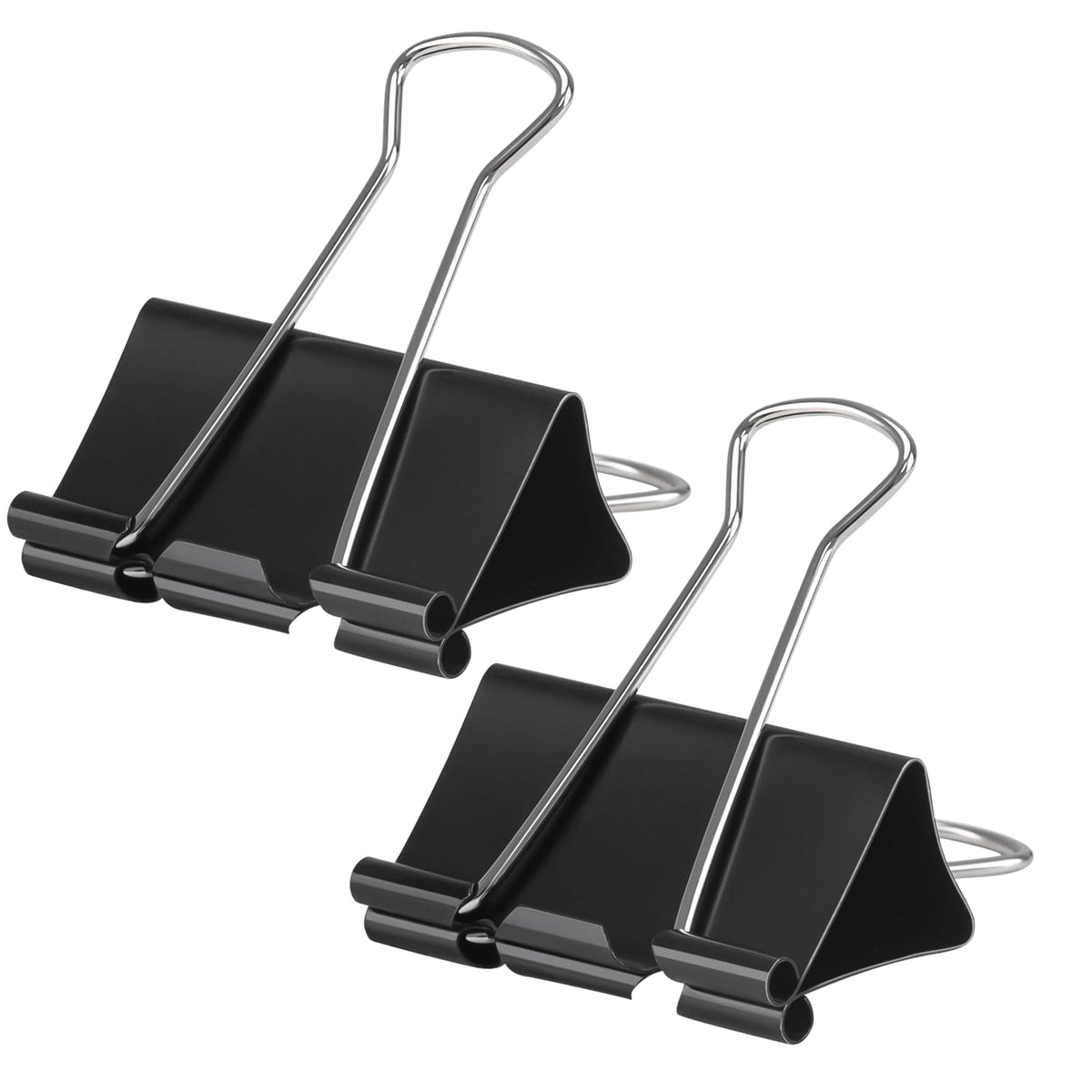 OWLKELA 12 Pack Binder Clips, 2 Inch, Black