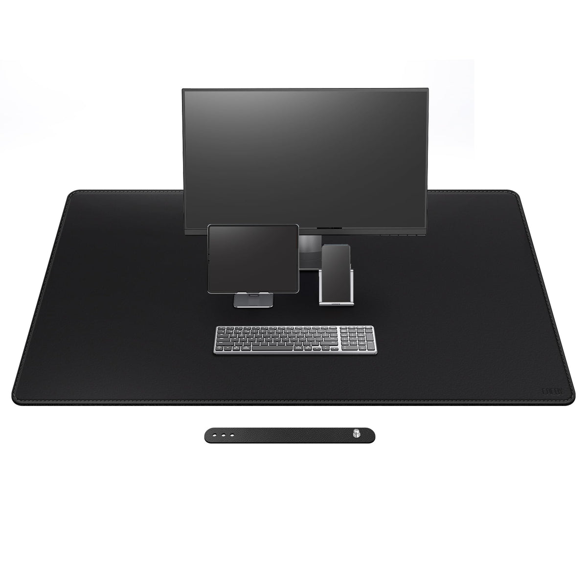 Cacoy 51.2" x 27.5" Large Leather Desk Mat, Extended Mega Size Computer Mouse Pad for Full Desk