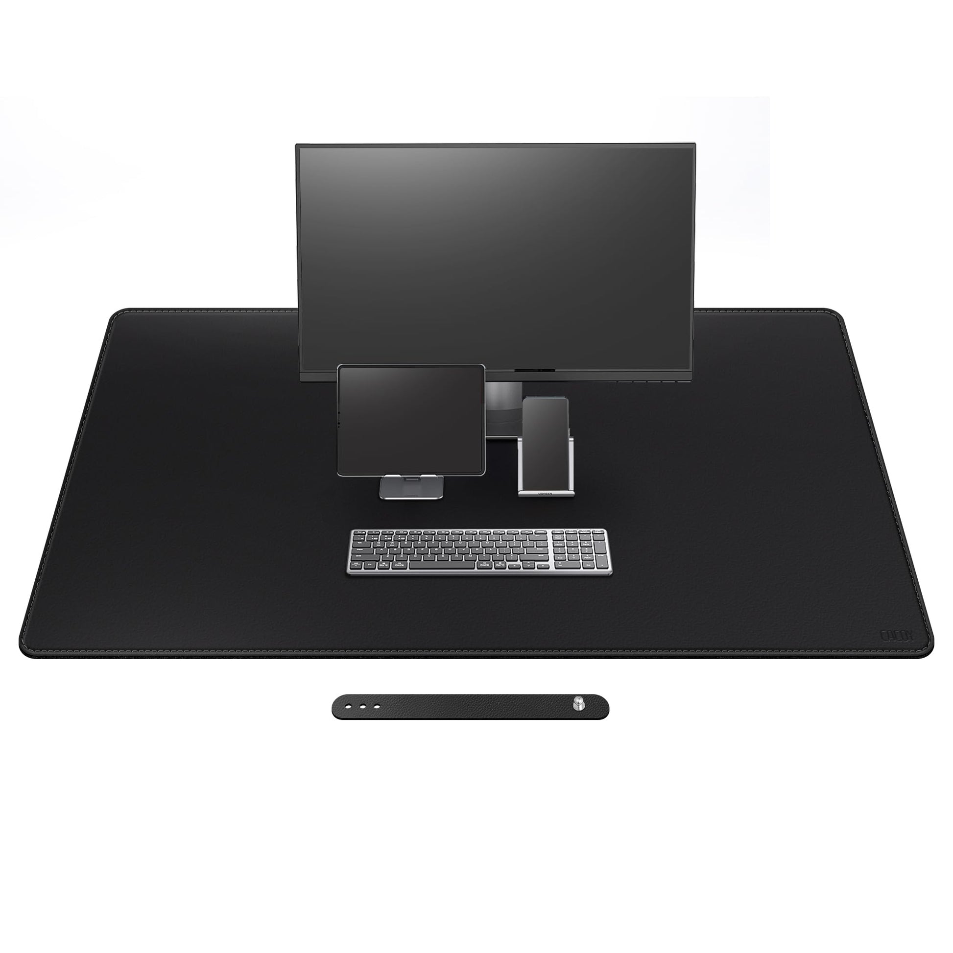 Cacoy 51.2" x 27.5" Large Leather Desk Mat, Extended Mega Size Computer Mouse Pad for Full Desk
