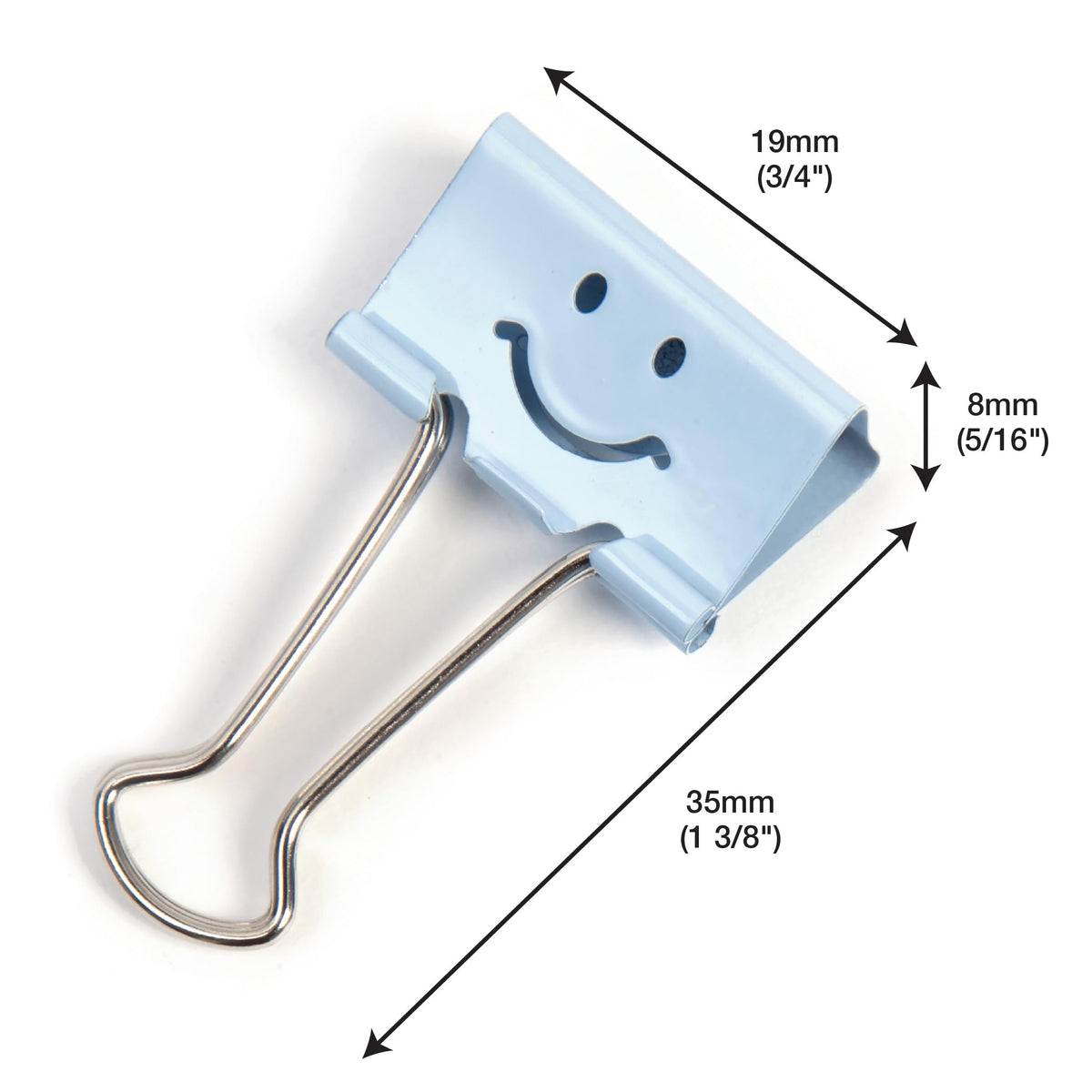 Rapesco Binder Clips, 3/4" Emoji Clips [Pack of 20]