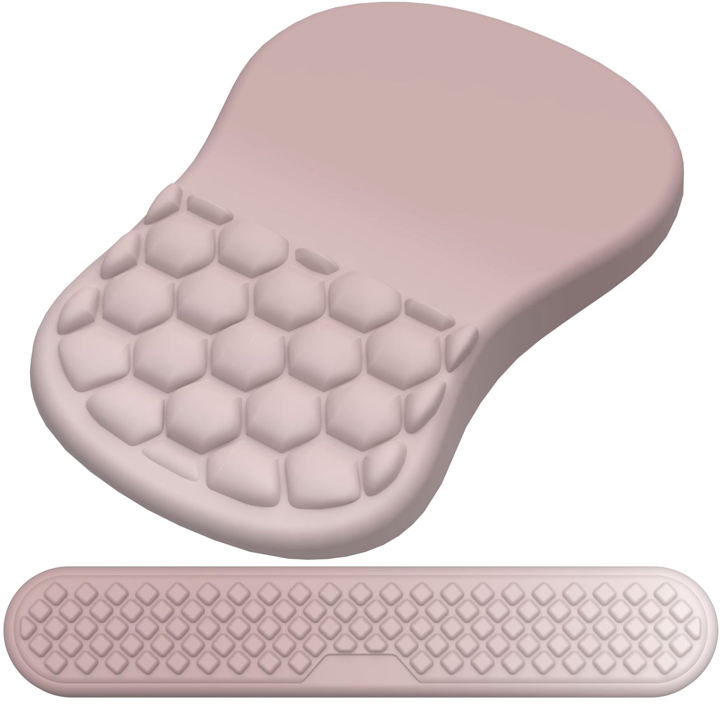 Laokiiy Ergonomic Mouse Pad Wrist Support, 2 in 1 Keyboard Wrist Rest Set