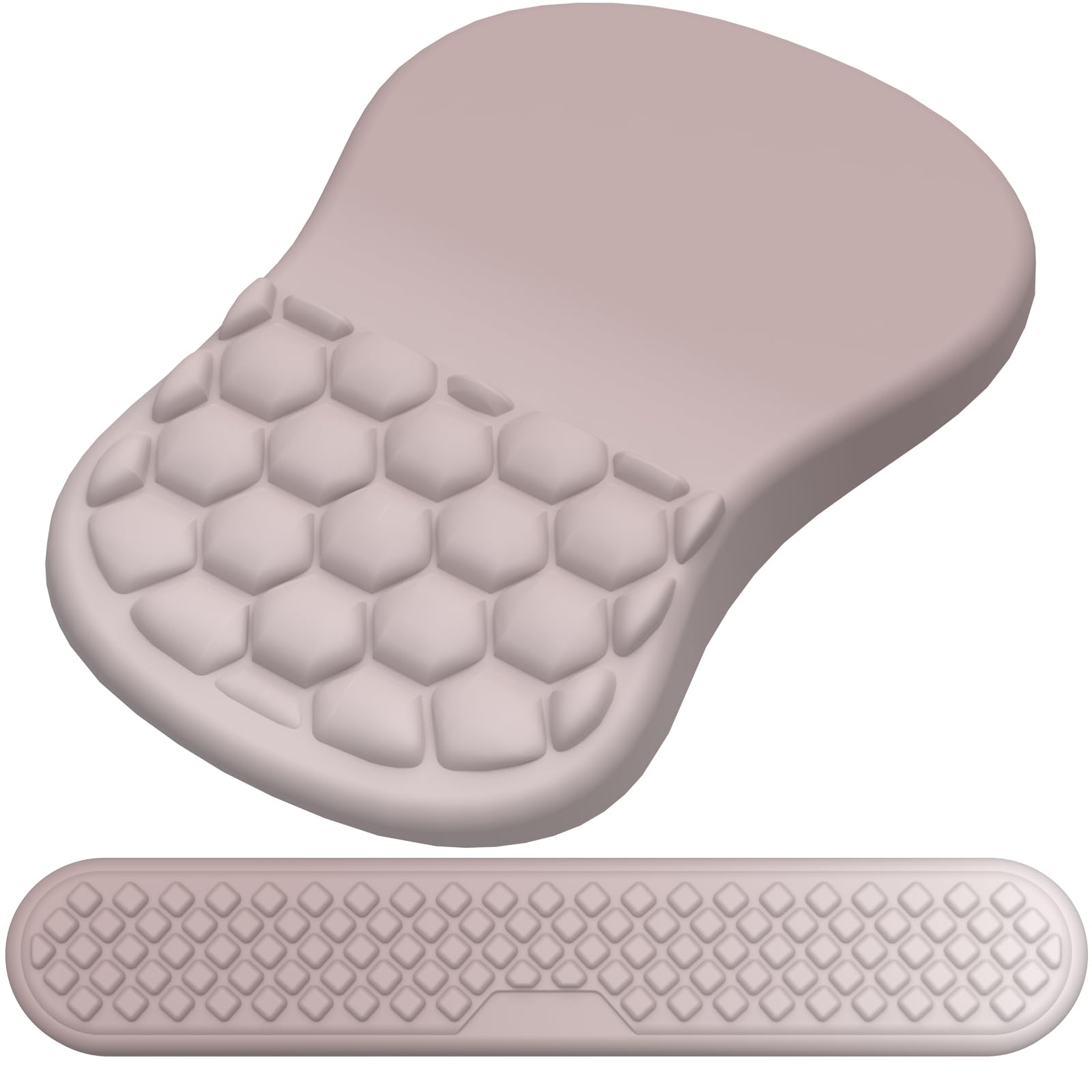 Laokiiy Ergonomic Mouse Pad Wrist Support, 2 in 1 Keyboard Wrist Rest Set