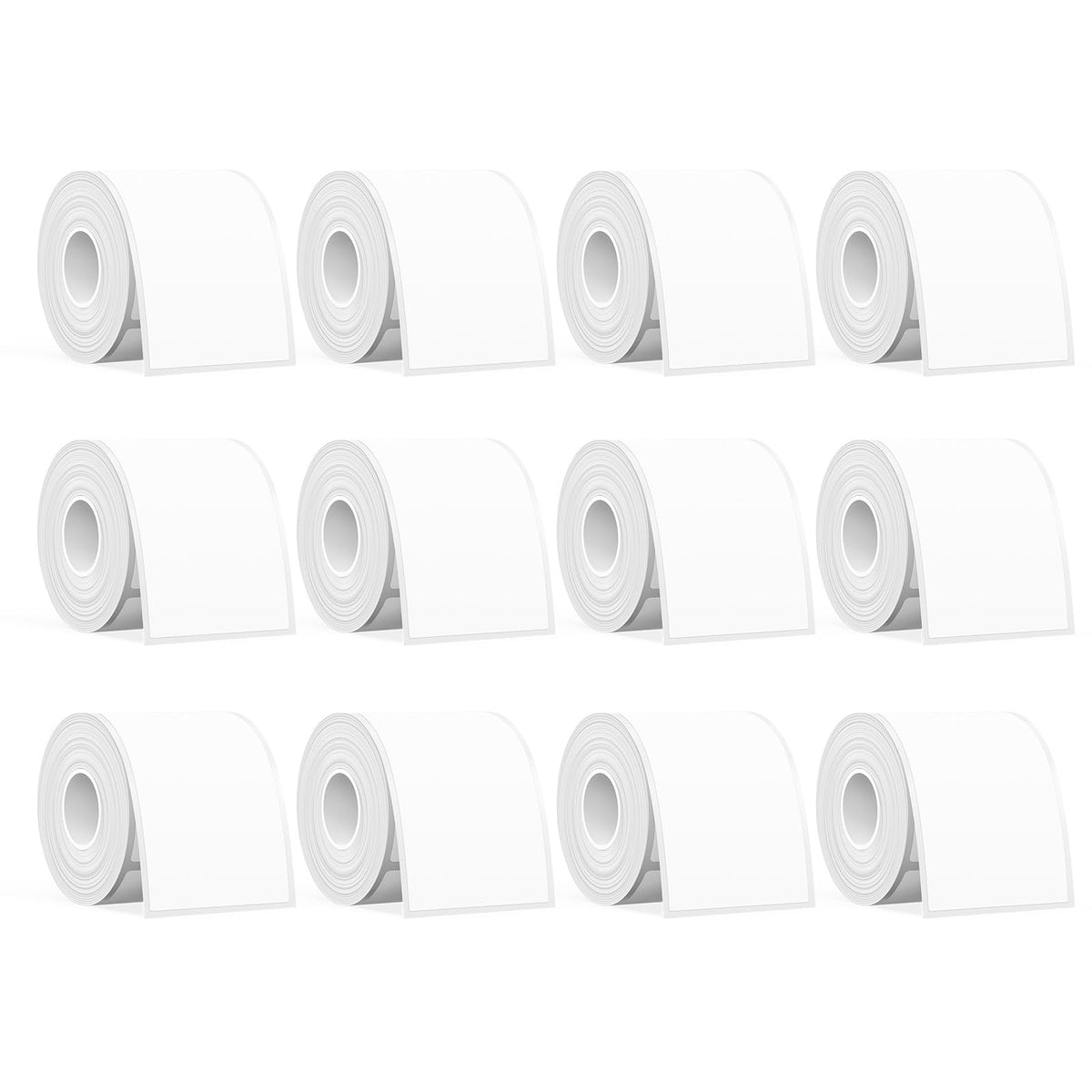 SUPVAN T50M Series Label Maker Tape, 1.96'' × 3.14'' (50mm × 80mm) Pack of 12 Rolls 100 Labels/Roll