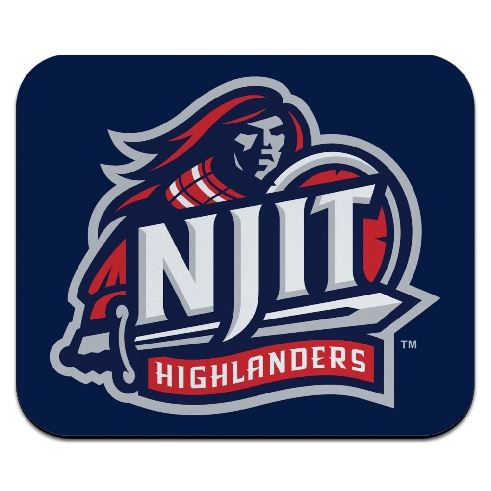 New Jersey Institute of Technology Primary Logo Low Profile Thin Mouse Pad