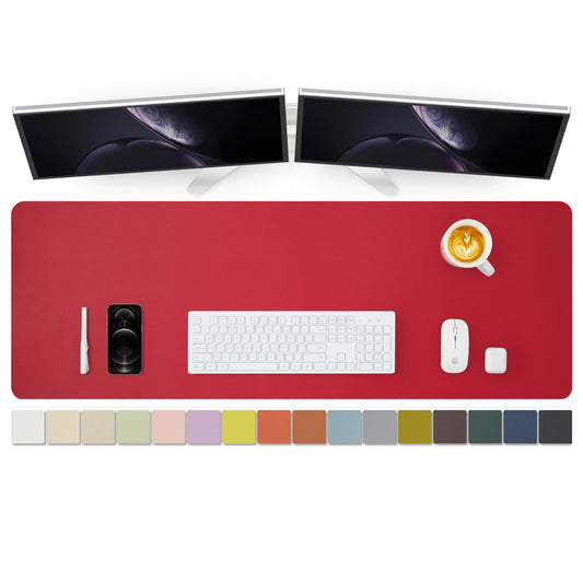 Large Desk Mat - 47.2"x 17" Non-Slip PU Desk Pad for Office and Home - Ideal for Large Mouse Pad