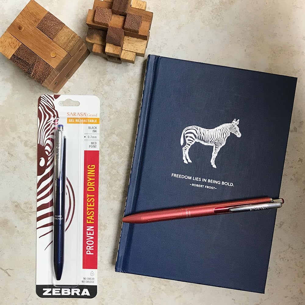 Zebra Pen SARASA Grand Retractable Gel Pen Git Set, Black Ink, 0.7mm, 3-Pk