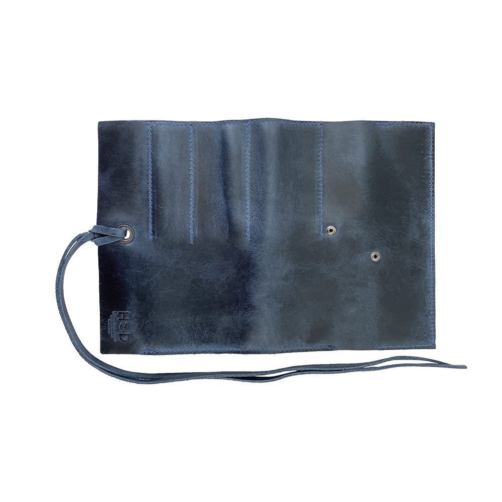 Hide & Drink, Rustic Pencil Roll Pouch, Multi-Purpose Storage Wrap for Scissors, Earphones
