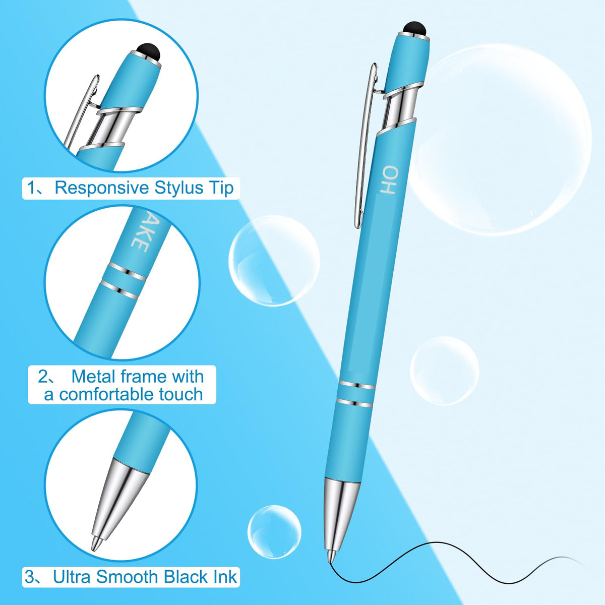 Eersida 40 Pcs Funny Pens for Coworkers Metal Case Gag Gift Adult Insulting