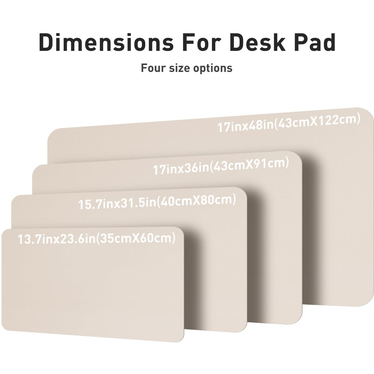 Aothia Large PU Leather Desk Pad Protector – Non-Slip Mouse Pad & Writing Mat for Office/Home