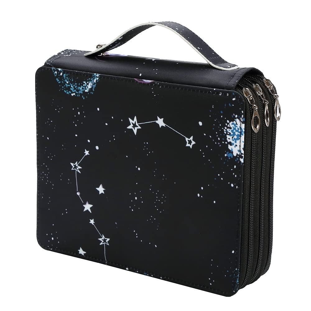 Lbxgap 120 Slots Colored Pencil Case Organizer, 3 Layer Bag