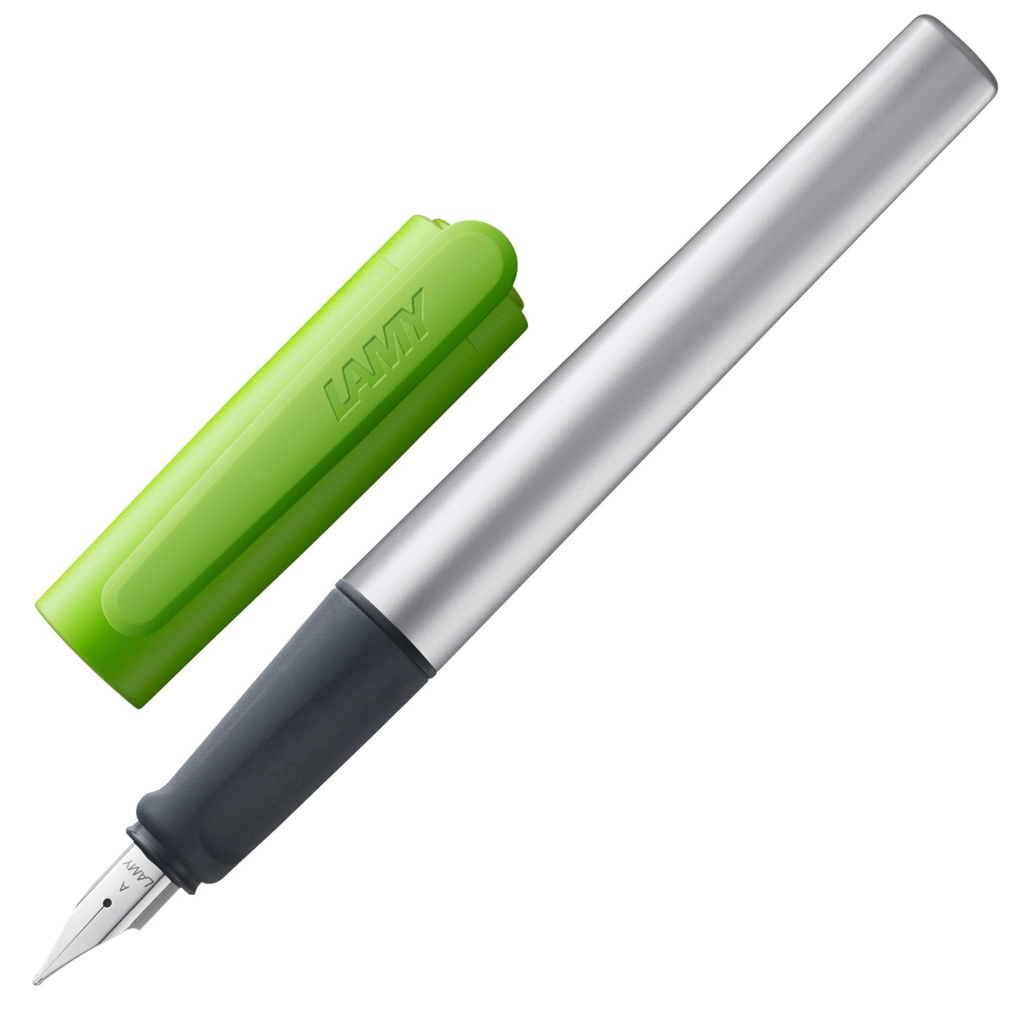 LAMY nexx lime – Fountain Pen with slip-proof grip & polished steel nib in size A - triangular