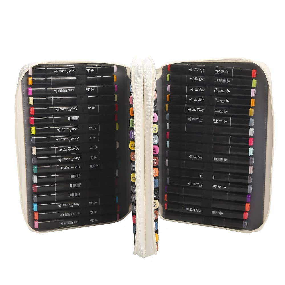 Lbxgap 68 Slots Marker Pen Organizer Case w/Handle