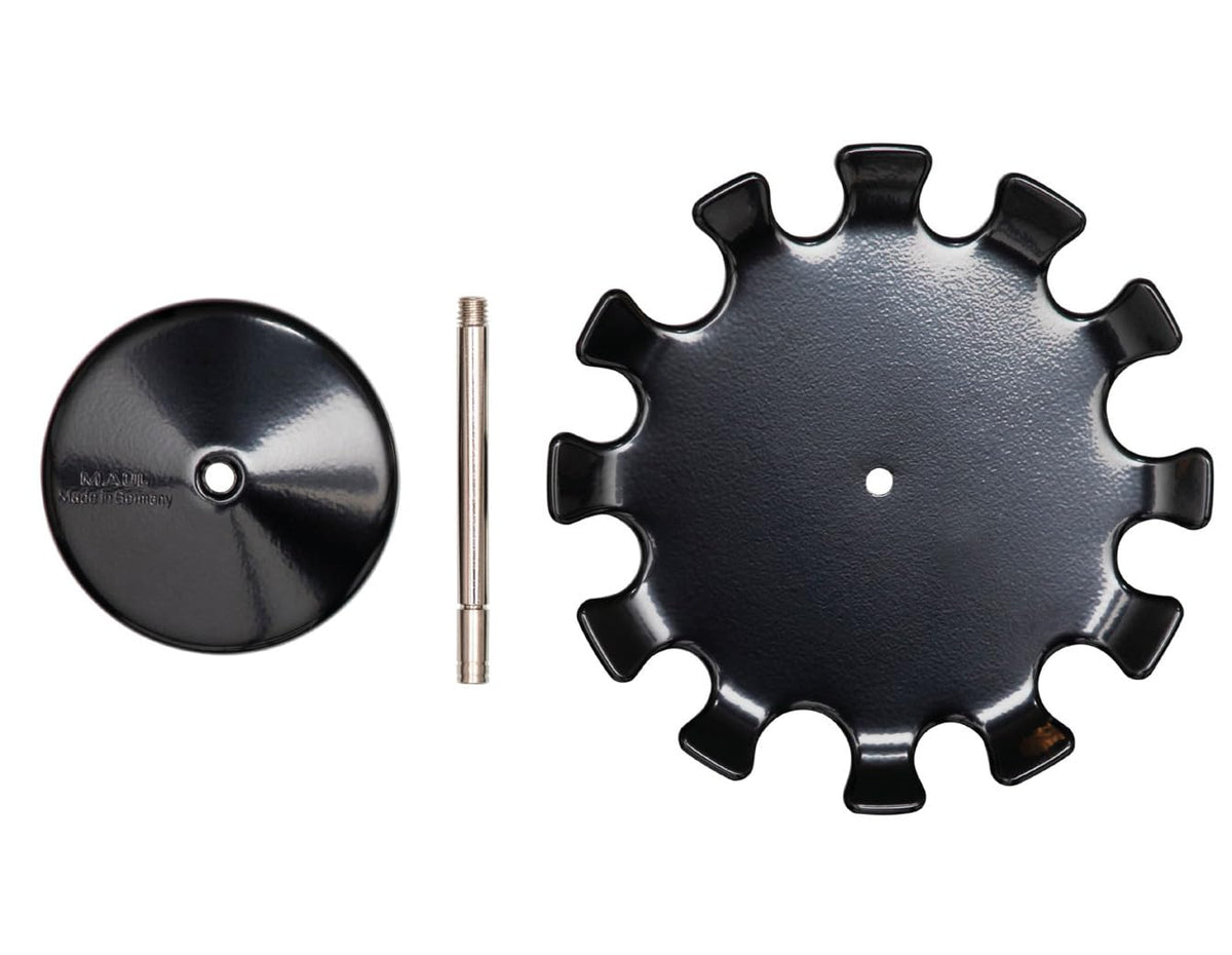 Maul Round Version Premium Stamp Holder Metal Stamp Rack for 12 Stamps - Black
