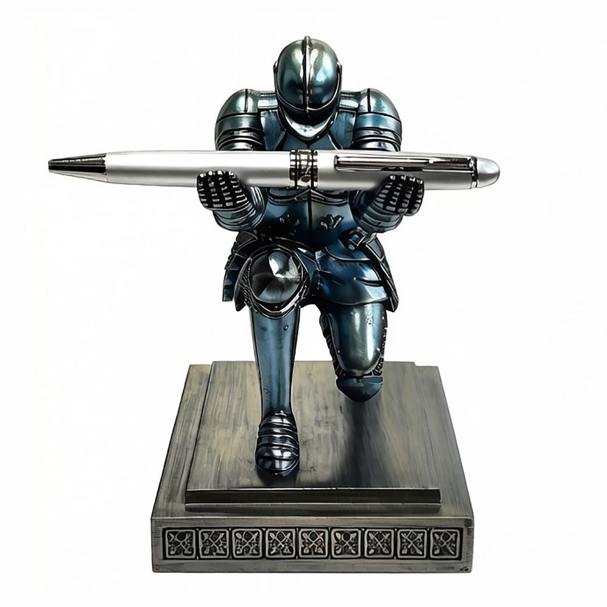 HDMbigmi Knight Pen Holder Pen Stand Desk Organizer and Accessories Blue