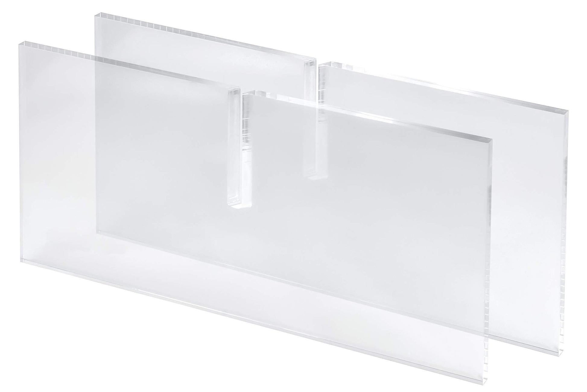 Red Co. Transparent Clear Acrylic Book Holder 2 Piece Reading Stand for Open and Closed Books