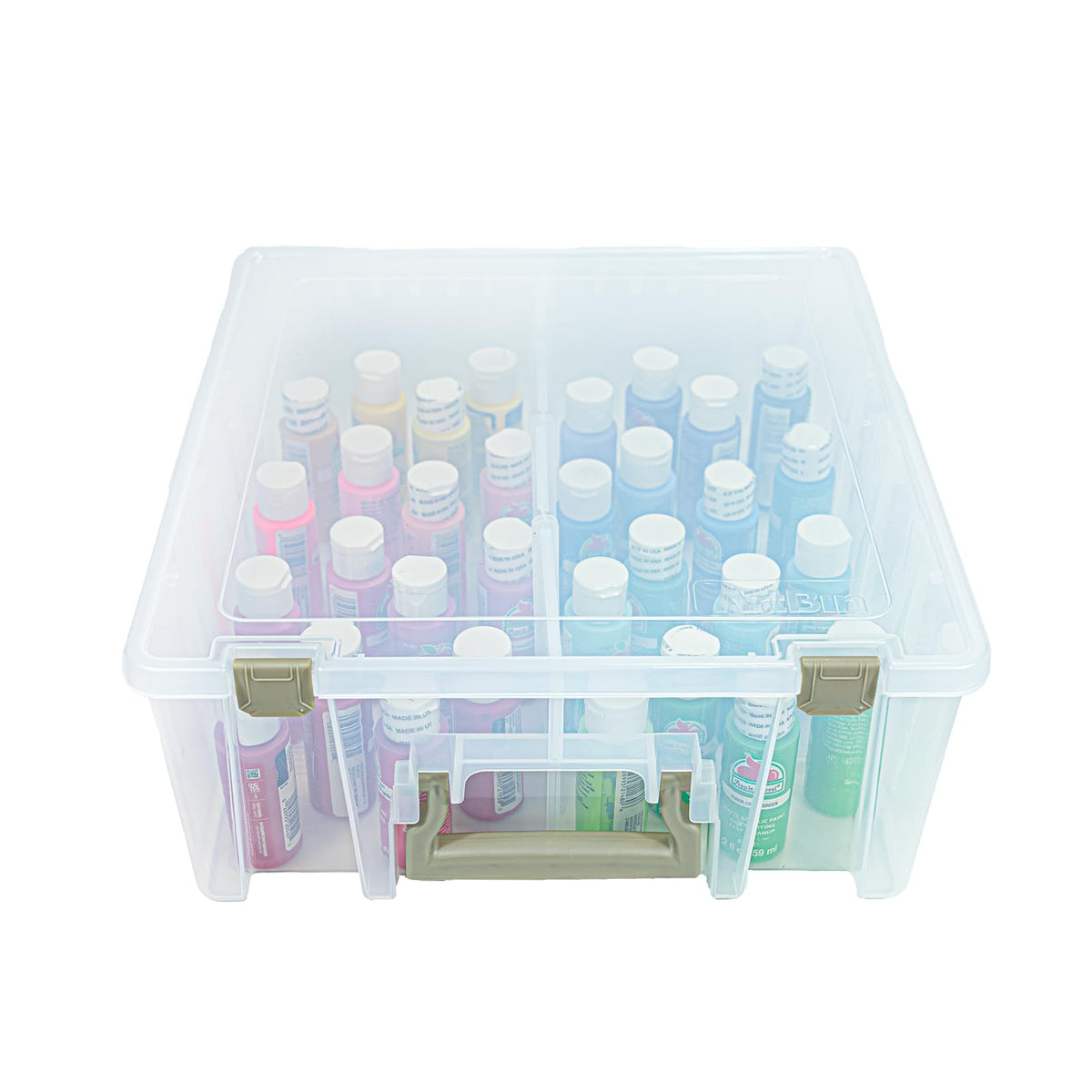 ArtBin Super Satchel Double Deep, 8-Compartment Craft Box, Gold