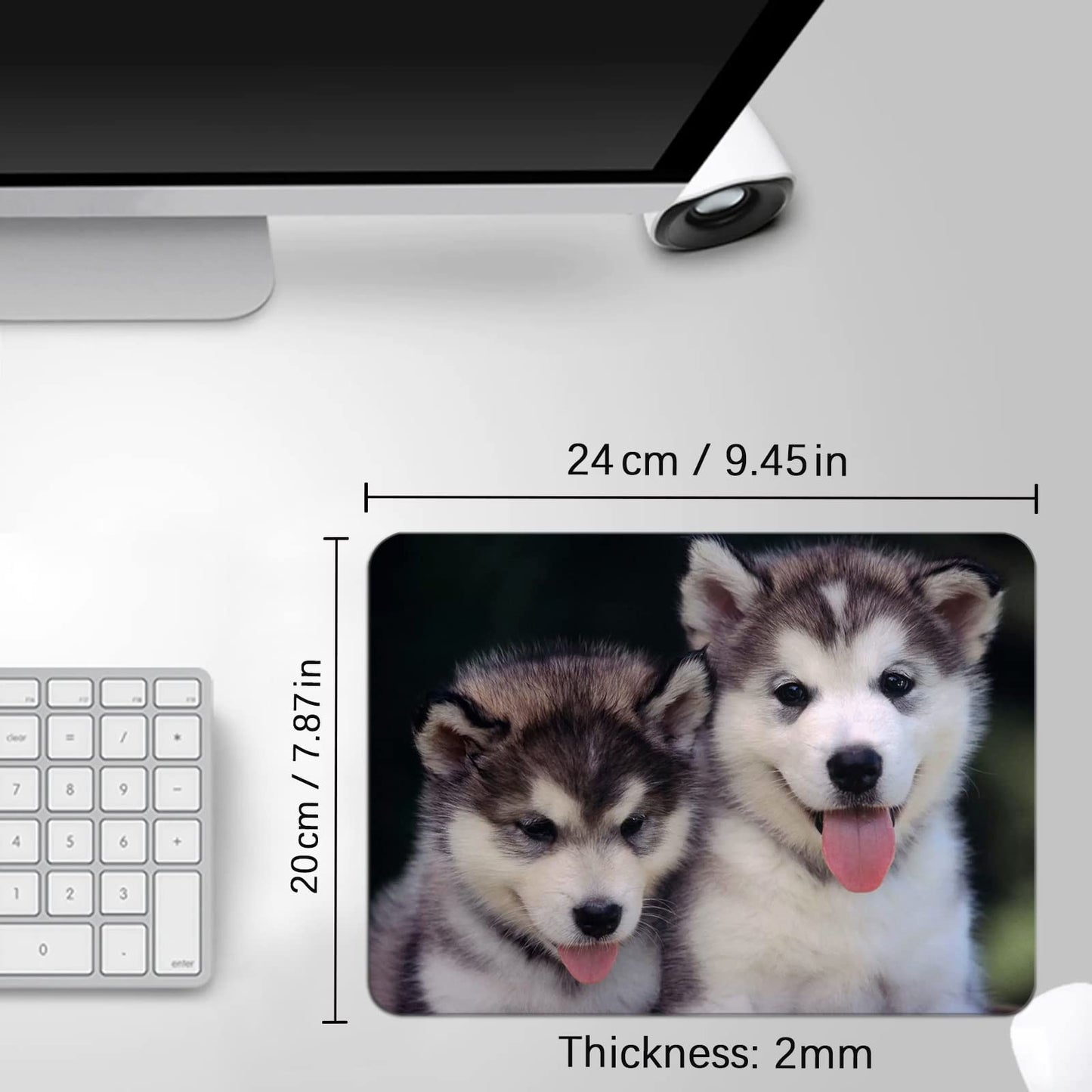 White Mouse Pad for Transfer Heat Press Printing Bulk Crafts Mousepad Blank for Heat Transfer
